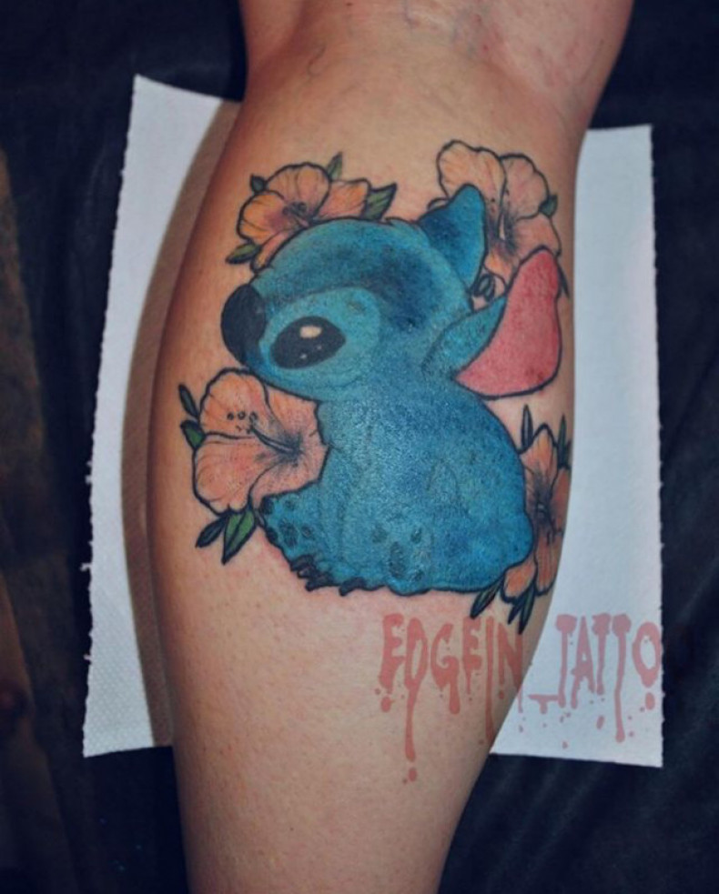 Stitch colorful, photo - Tattoo Master Barb Tattoo