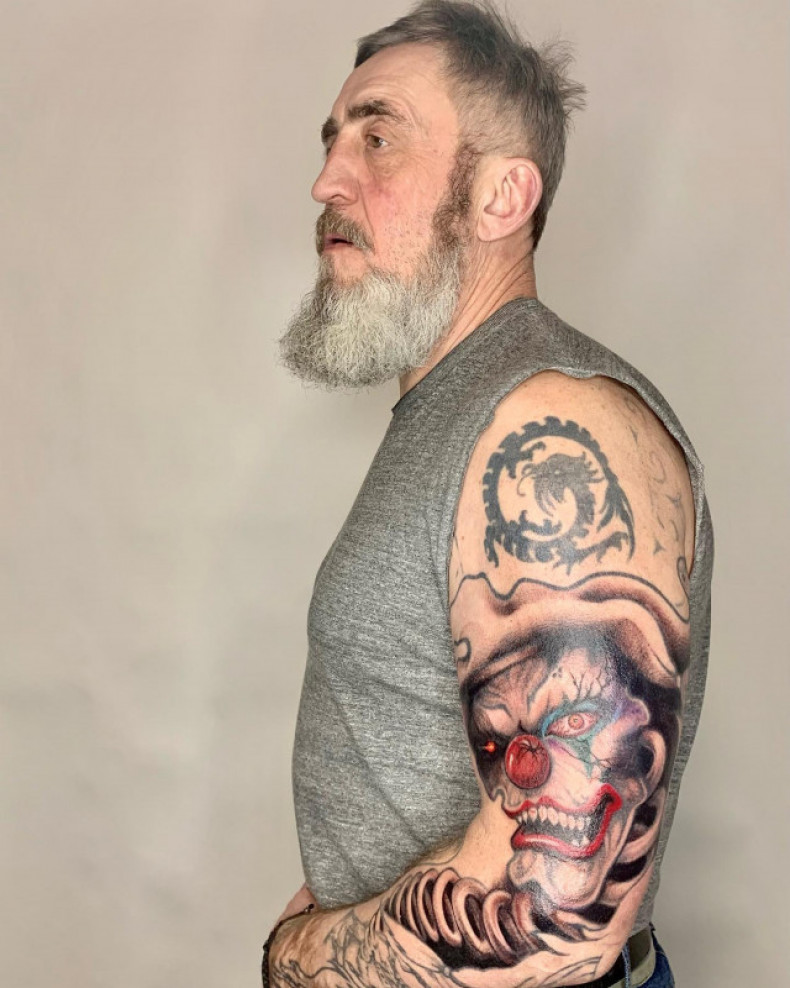 Клоун цветные, photo - Тату мастер Barb Tattoo