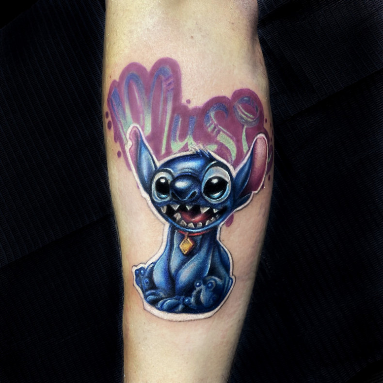 Watercolor stitch colorful, photo - Tattoo Master Barb Tattoo