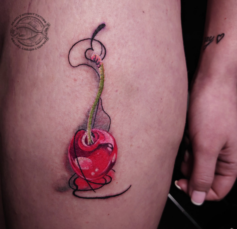 Cherry colorful, photo - Tattoo Master Barb Tattoo