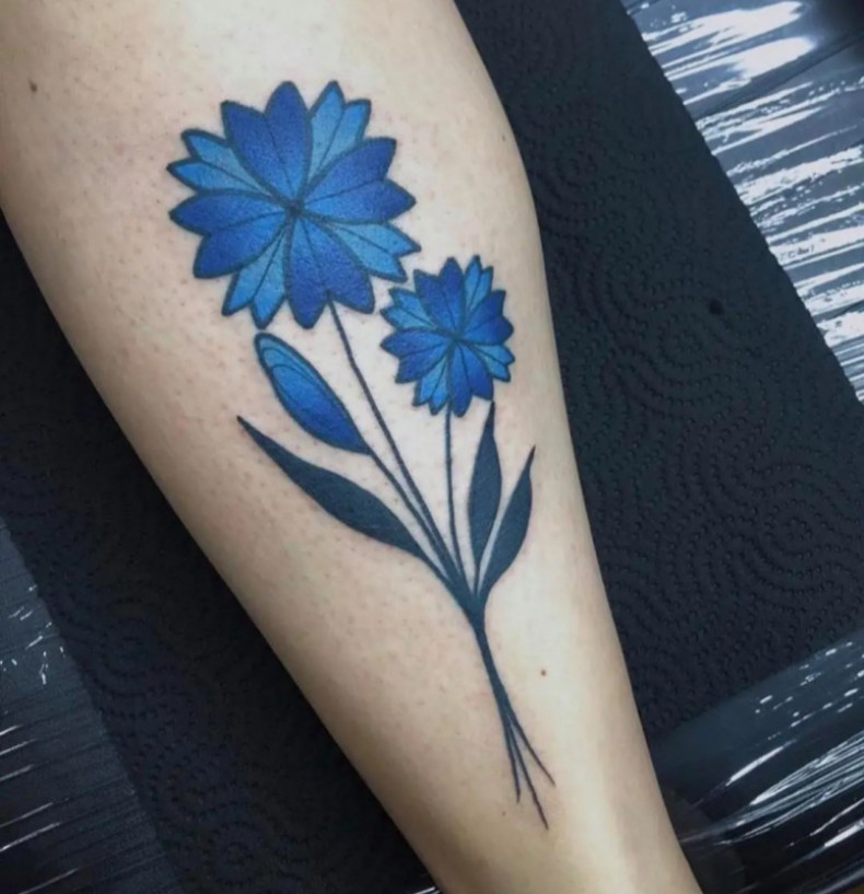 Cornflower, photo - Tattoo Master Barb Tattoo