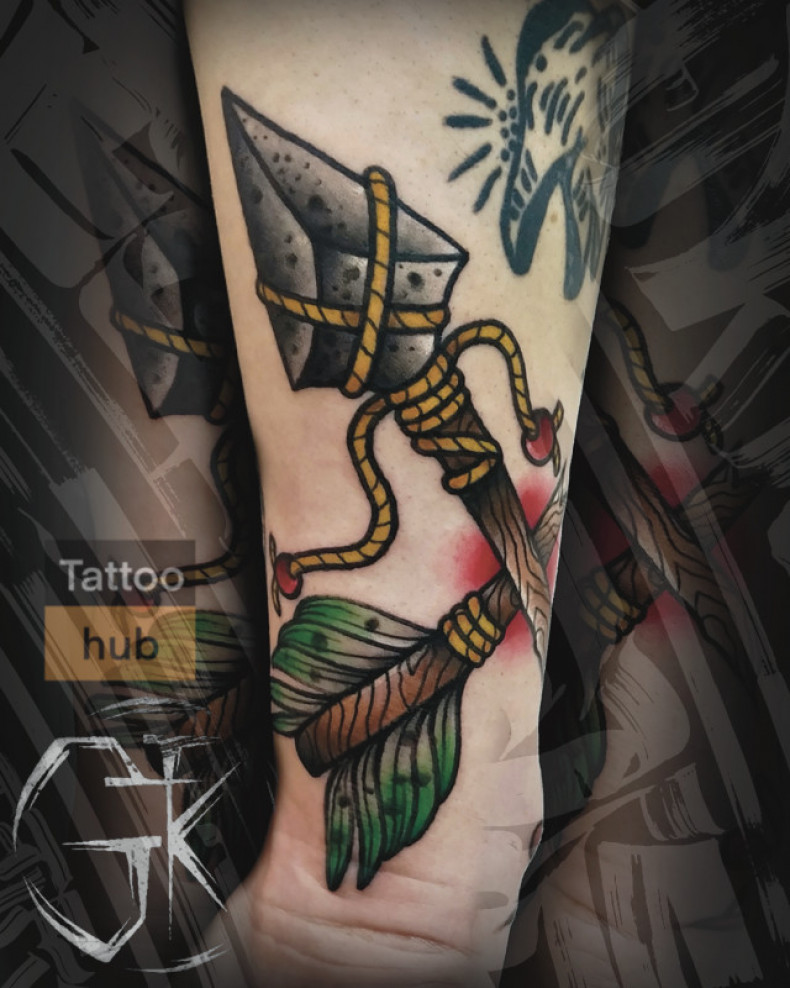 Arrow colorful, photo - Tattoo Master Barb Tattoo