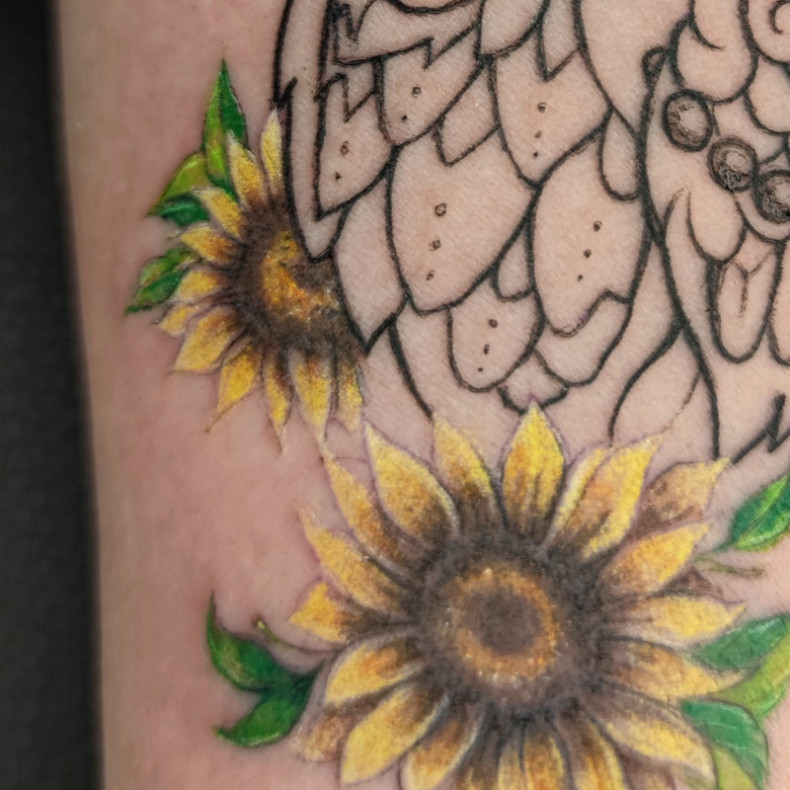 Sonnenblume bunte, photo - Tattoo-Meister Barb Tattoo