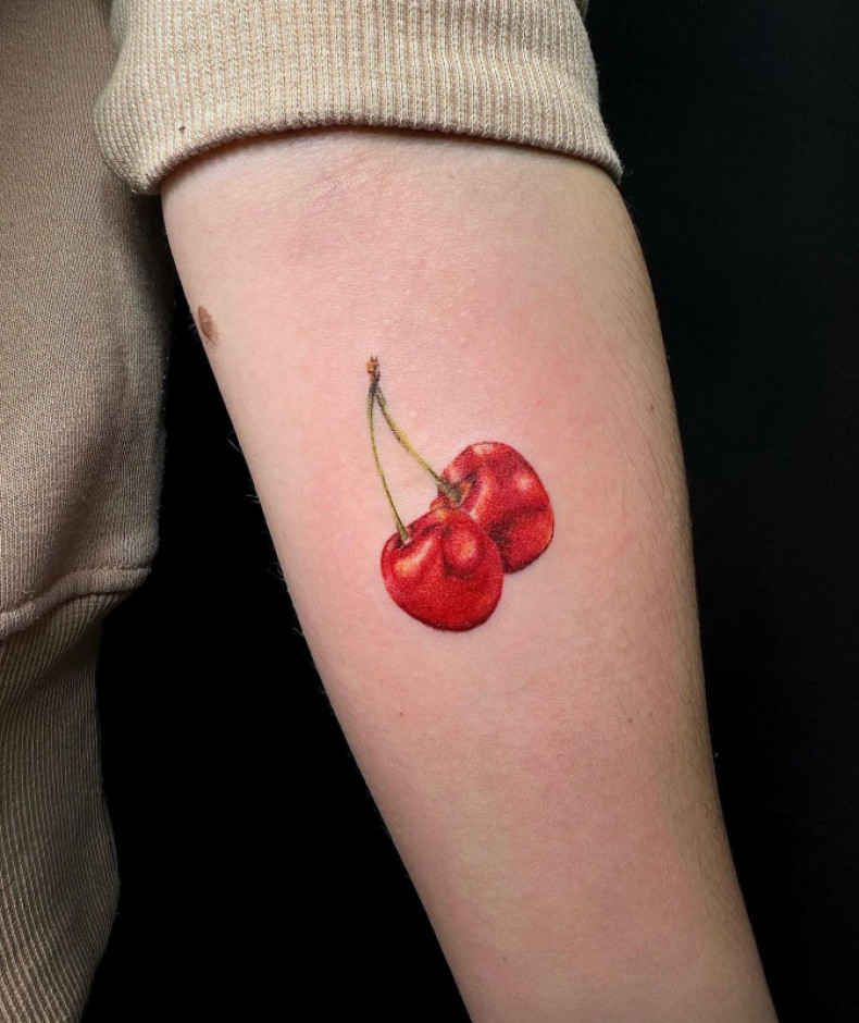 Cherry colorful, photo - Tattoo Master Barb Tattoo