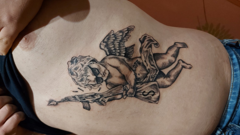 Anioł amorek, photo - Tatuażysta Barb Tattoo