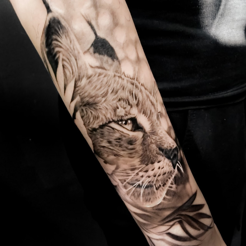 Black and grey cool realism, photo - Tattoo Master Barb Tattoo