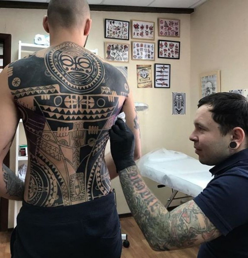 Duży maoryski dolna część pleców, photo - Tatuażysta Barb Tattoo