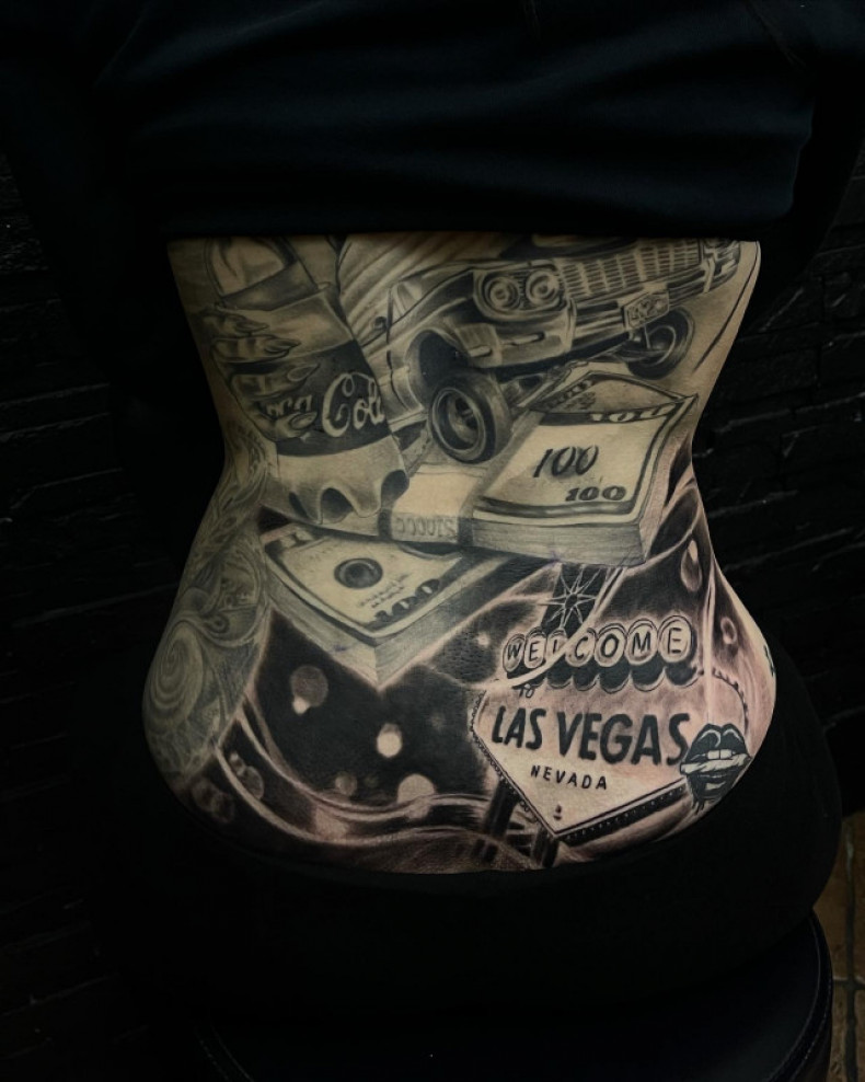 Samochód duży pieniądze, photo - Tatuażysta Barb Tattoo