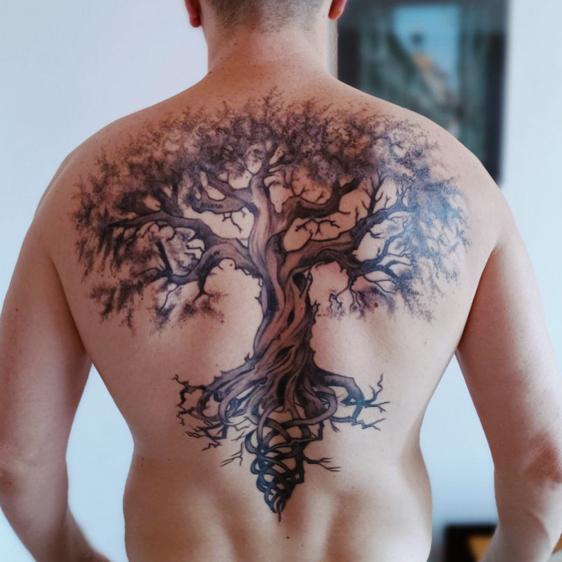 Duży drzewo życia, photo - Tatuażysta Barb Tattoo