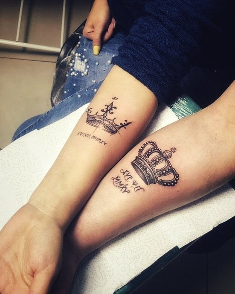 Crown couple, photo - Tattoo Master Barb Tattoo