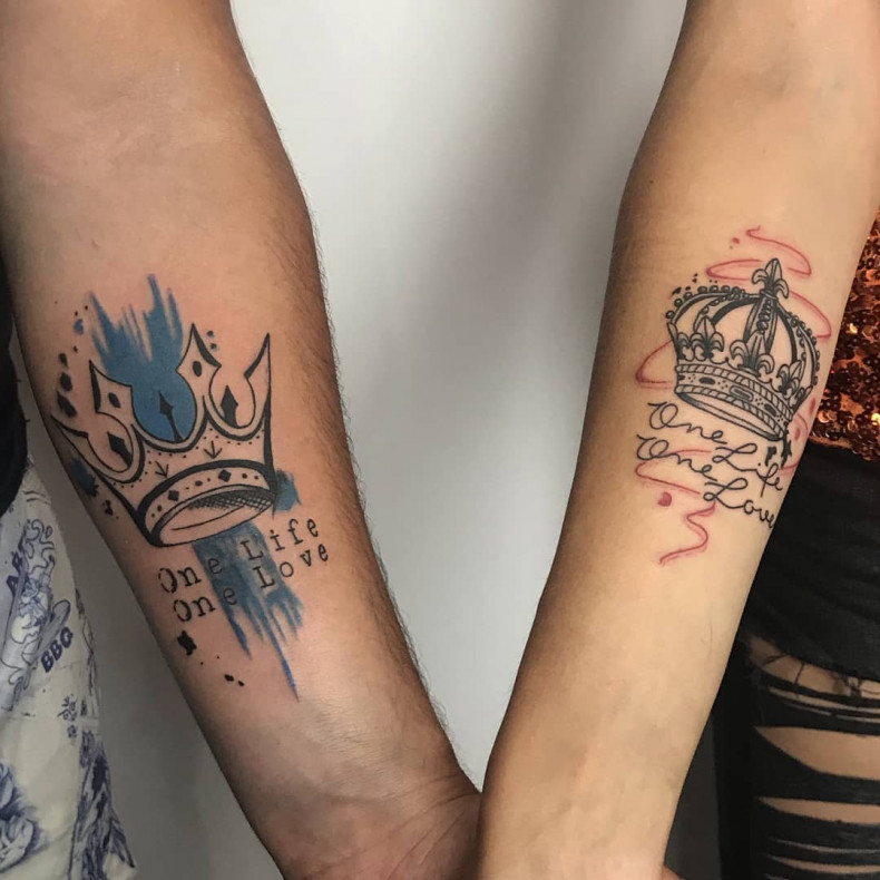 Crown couple, photo - Tattoo Master Barb Tattoo