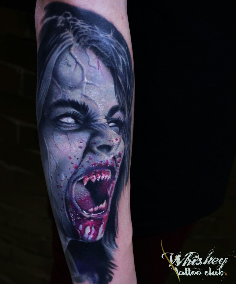 Wampir potwór horror, photo - Tatuażysta Barb Tattoo