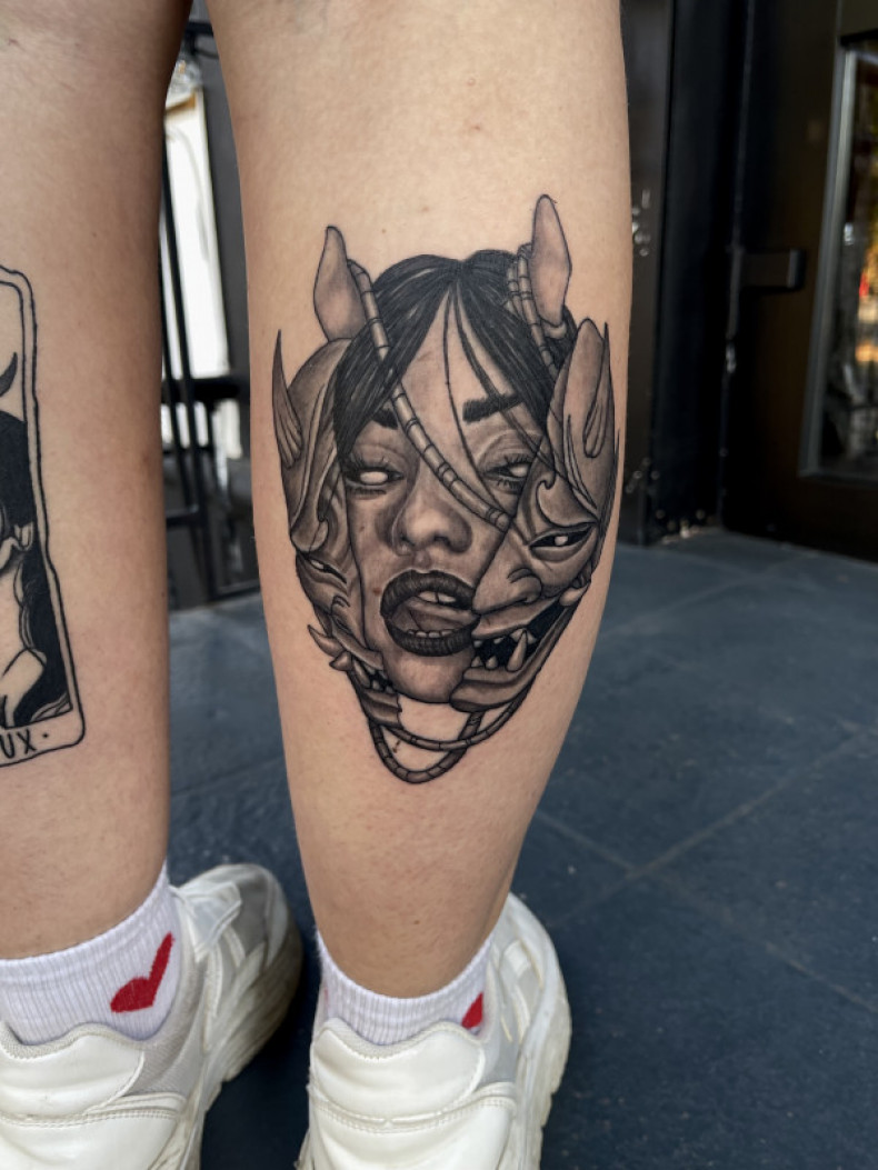 Czarownica demon potwór, photo - Tatuażysta Barb Tattoo