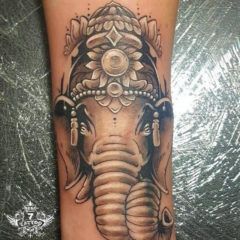 Ganesha elephant, photo - Tattoo Master Barb Tattoo