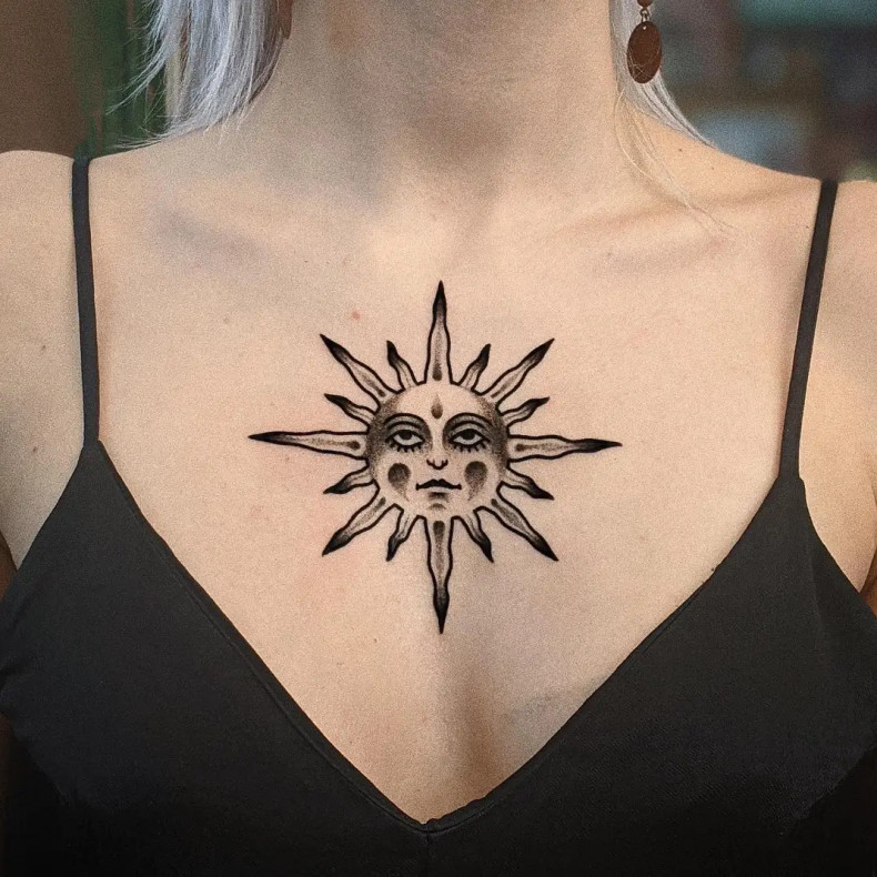 Słońce, photo - Tatuażysta Barb Tattoo