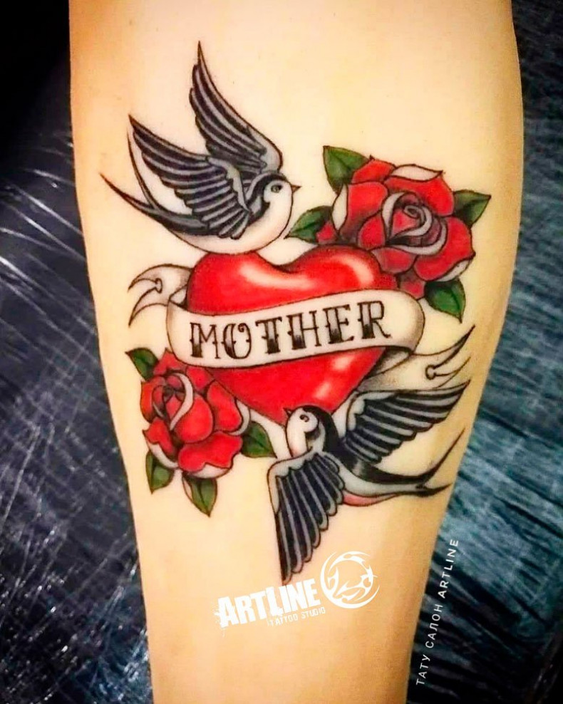 Тату олд скул, photo - Тату мастер Barb Tattoo