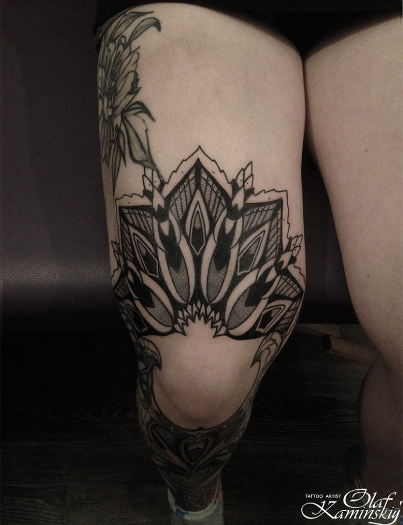 Kolano, photo - Tatuażysta Barb Tattoo