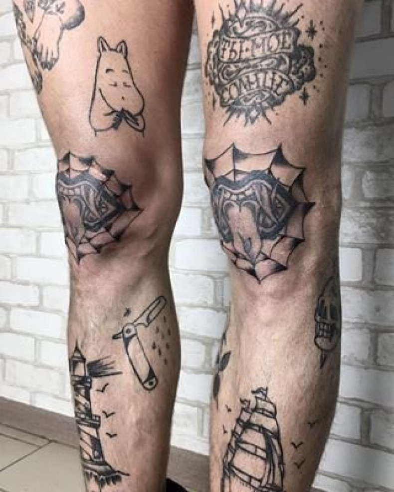 Kolano, photo - Tatuażysta Barb Tattoo