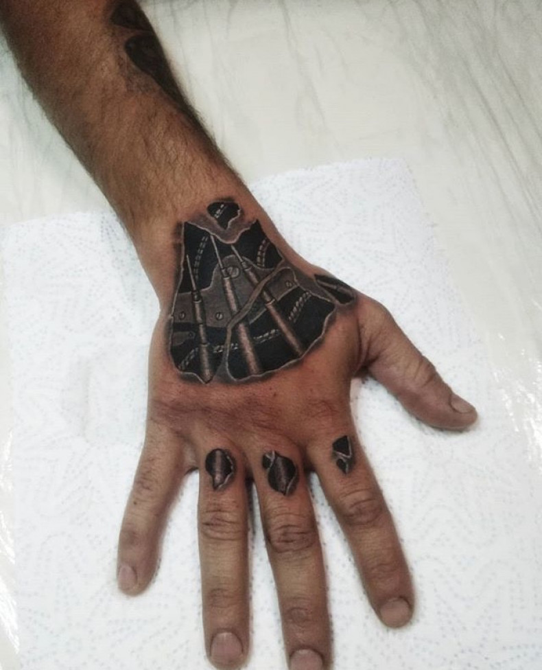 3d биомеханика на кисти, photo - Тату мастер Barb Tattoo