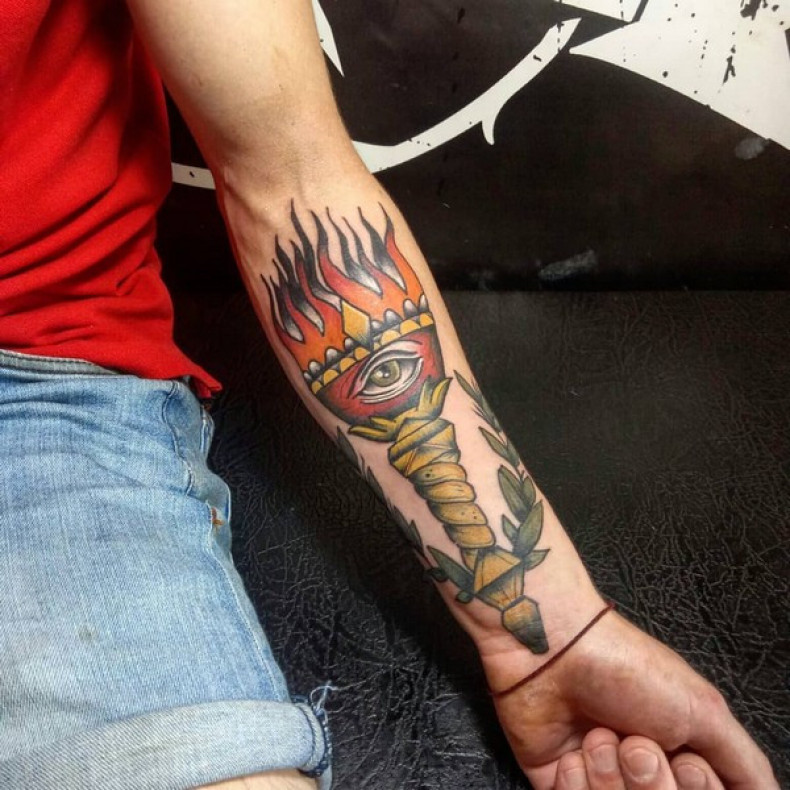 Old school torch, photo - Tattoo Master Barb Tattoo