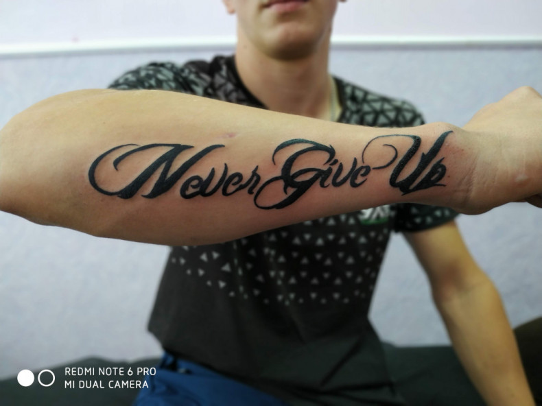 Lettering letter, photo - Tattoo Master Barb Tattoo