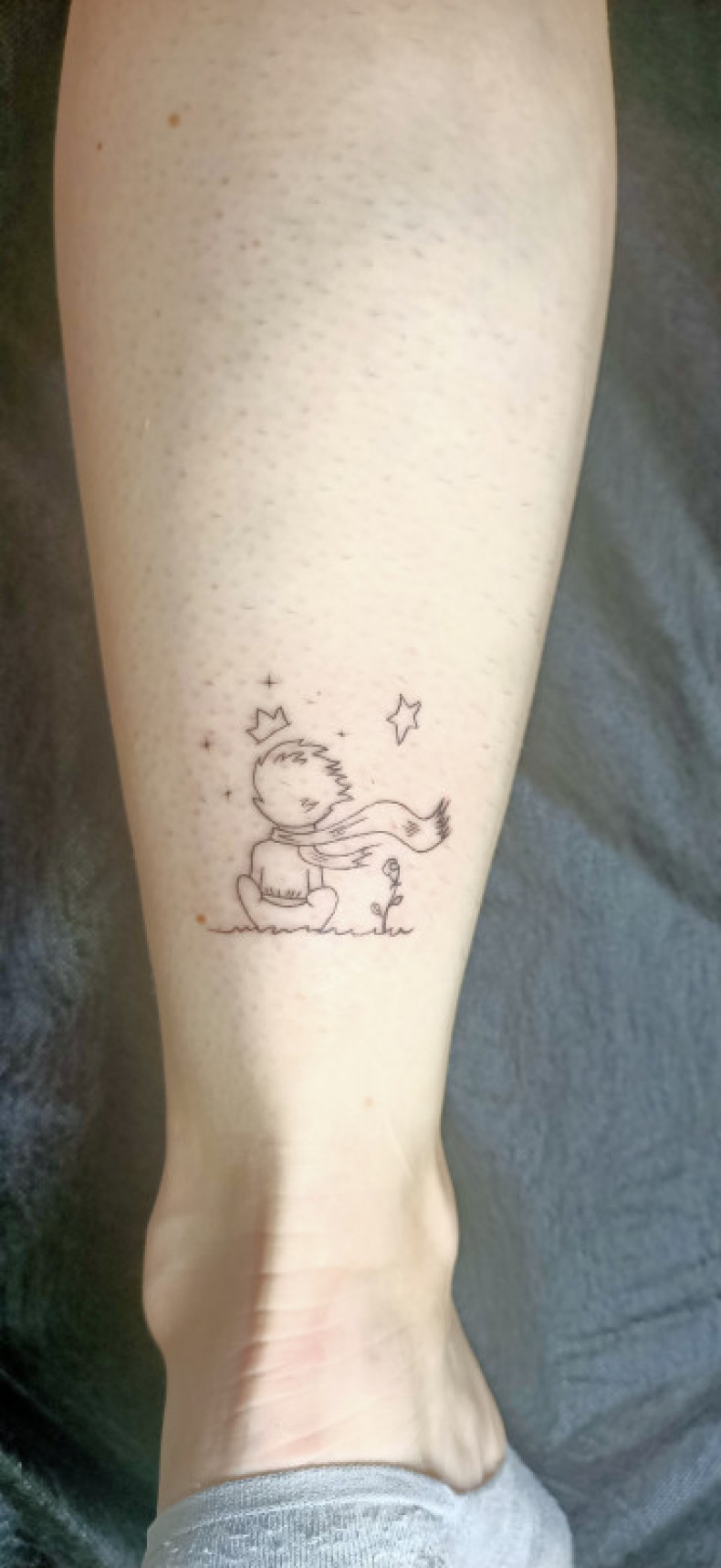 Mały Mały książę Minimalistyczny, photo - Tatuażysta Barb Tattoo