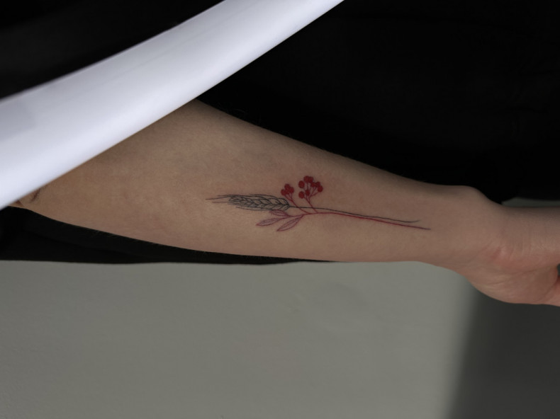 Ucho mały Minimalistyczny, photo - Tatuażysta Barb Tattoo