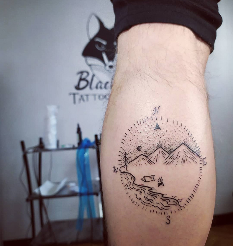 Горы на икре, photo - Тату мастер Barb Tattoo