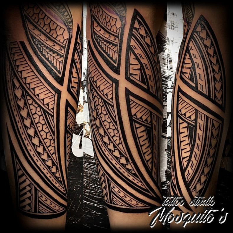 Zier polynesisch muster, photo - Tattoo-Meister Barb Tattoo