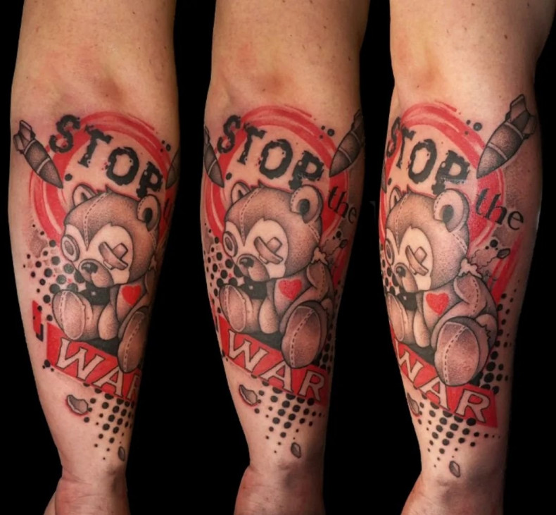 Bear teddy cartoons, photo - Tattoo Master Barb Tattoo