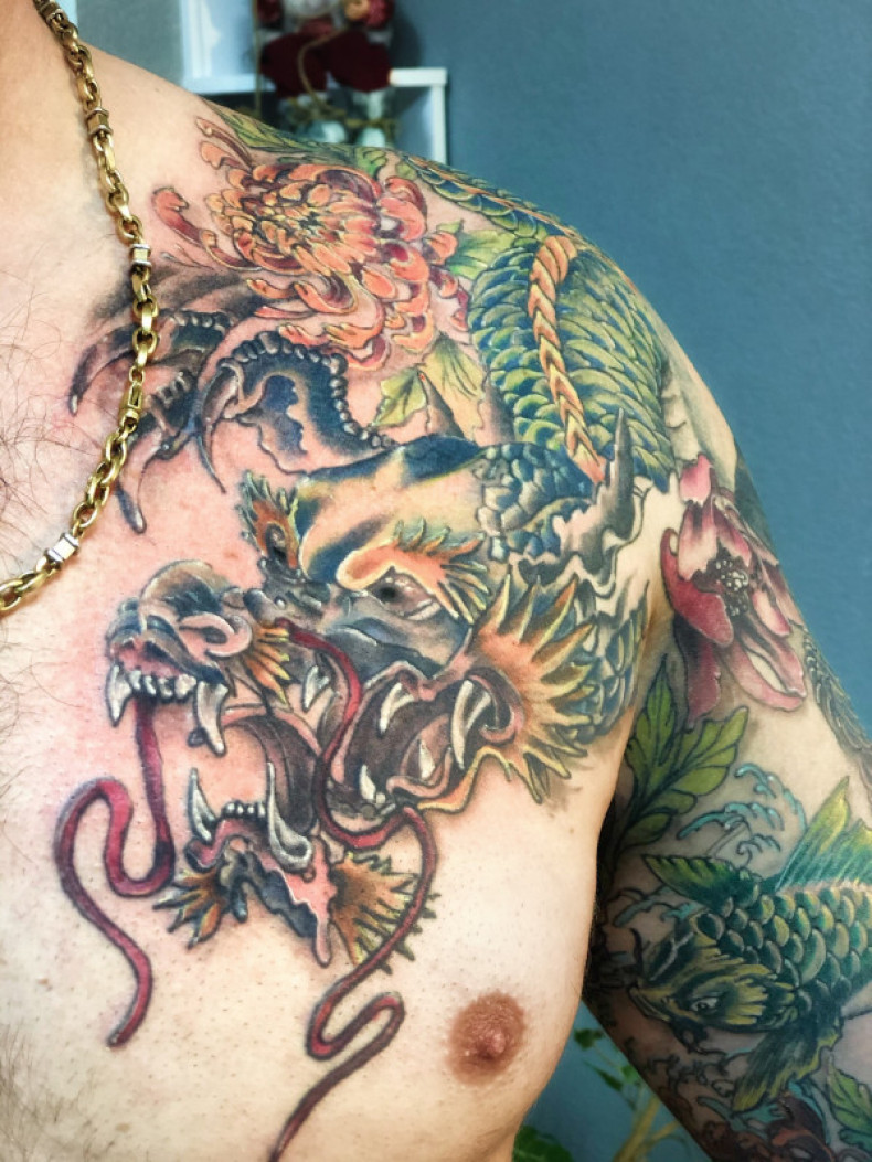 Drache Chinesischer, photo - Tattoo-Meister Barb Tattoo