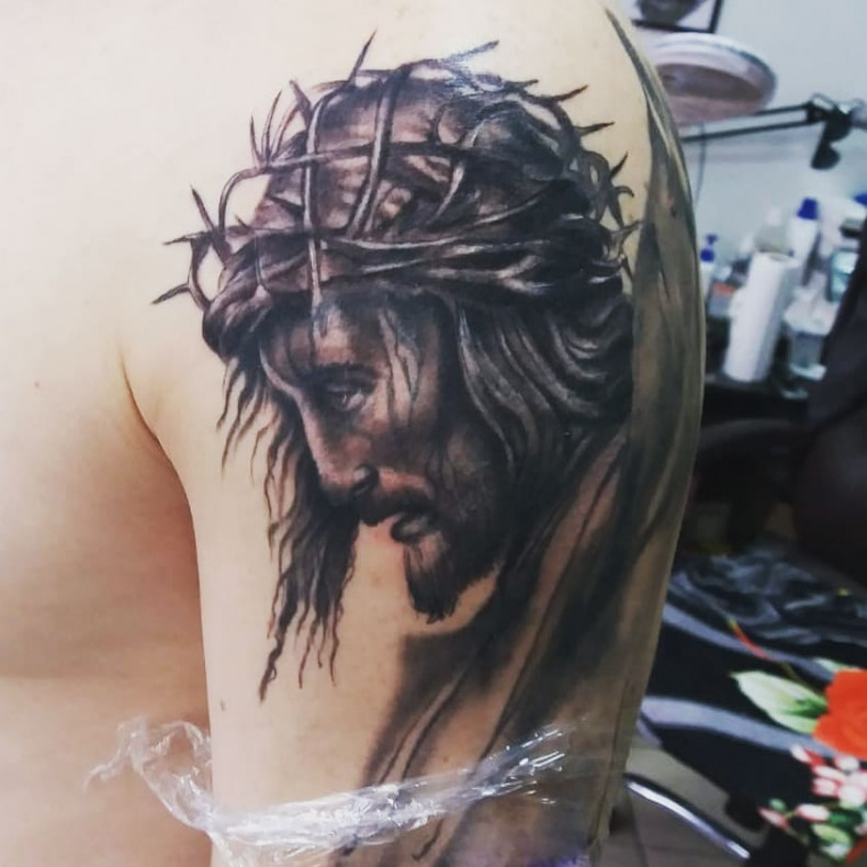 Jesus, photo - Tattoo Master Barb Tattoo