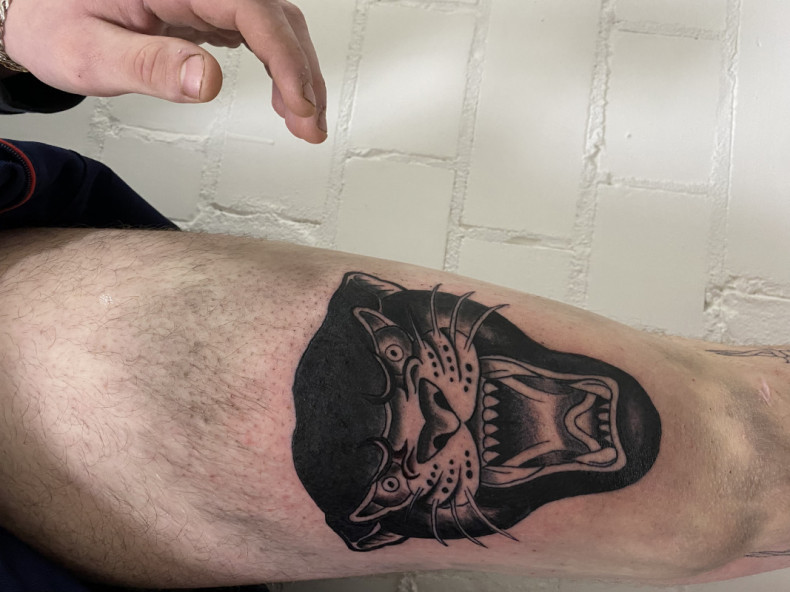 Blackwork panther, photo - Tattoo-Meister Barb Tattoo