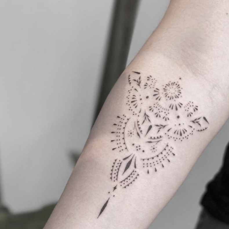 Dotwork wzory, photo - Tatuażysta Barb Tattoo