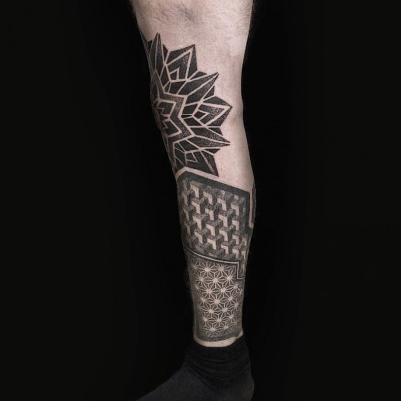 Tattoo-Geometrie 3D, photo - Tattoo-Meister Barb Tattoo