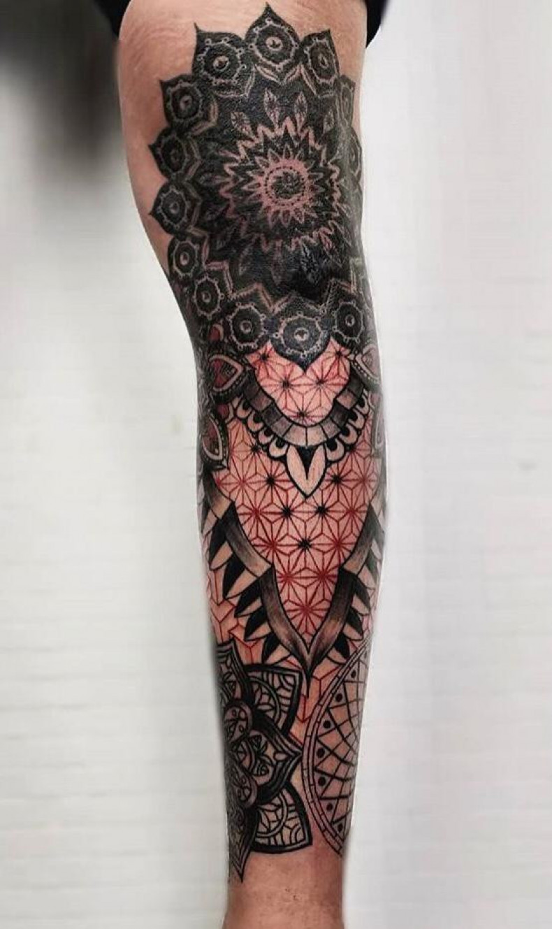 Mandala ozdobny kwiat życia, photo - Tatuażysta Barb Tattoo