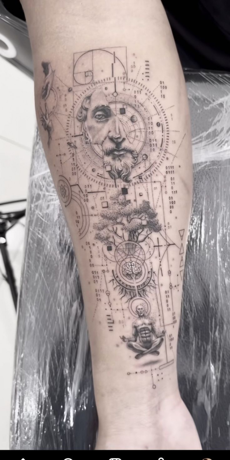 Geometrisch Fibonacci, photo - Tattoo-Meister Barb Tattoo