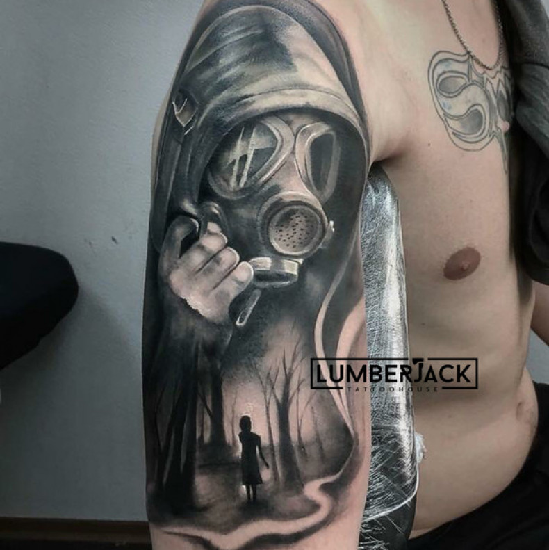 Силуэт хоррор, photo - Тату мастер Barb Tattoo