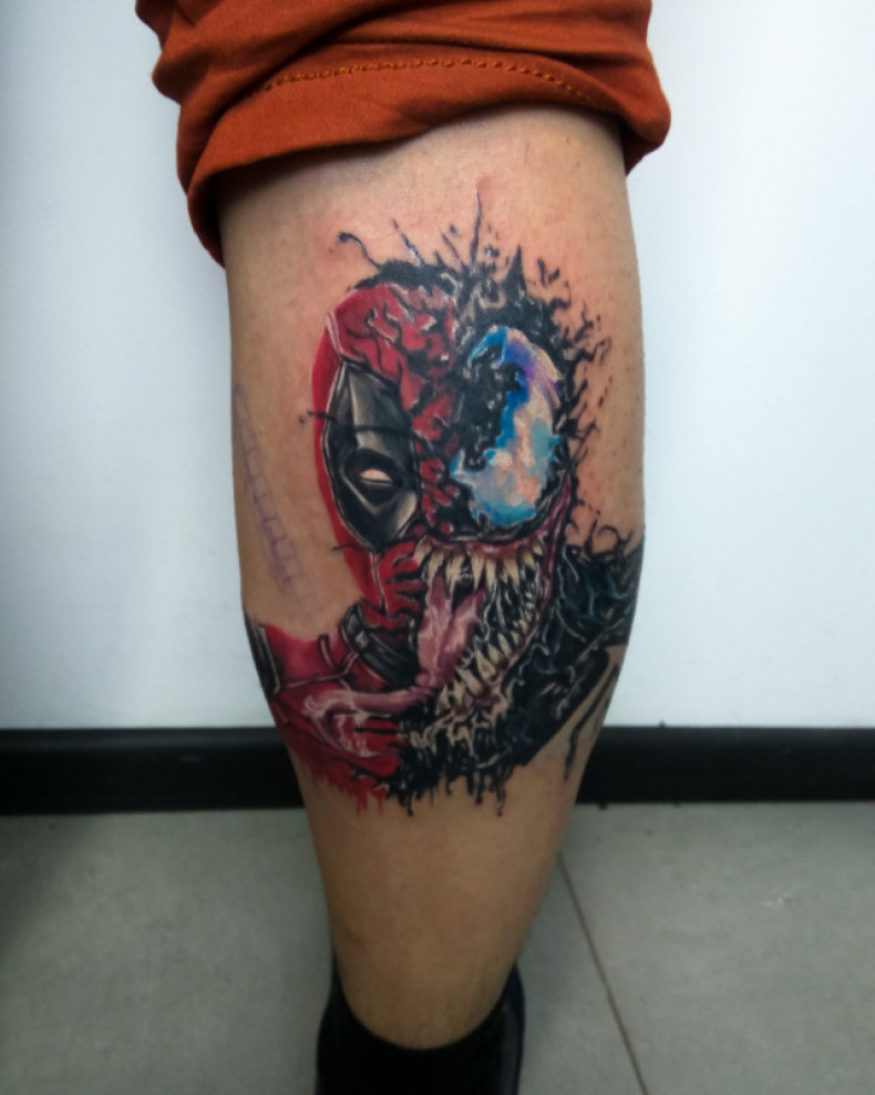 Deadpool marvel horror, photo - Tattoo-Meister Barb Tattoo