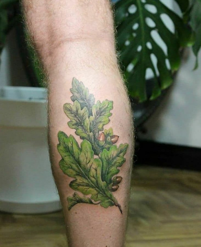 Liść, photo - Tatuażysta Barb Tattoo