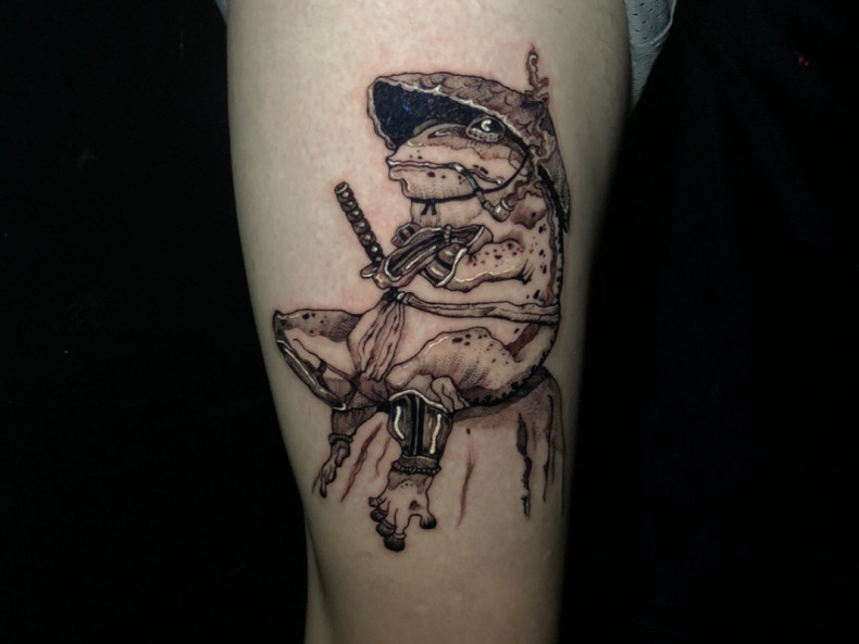 Frog, photo - Tattoo Master Barb Tattoo