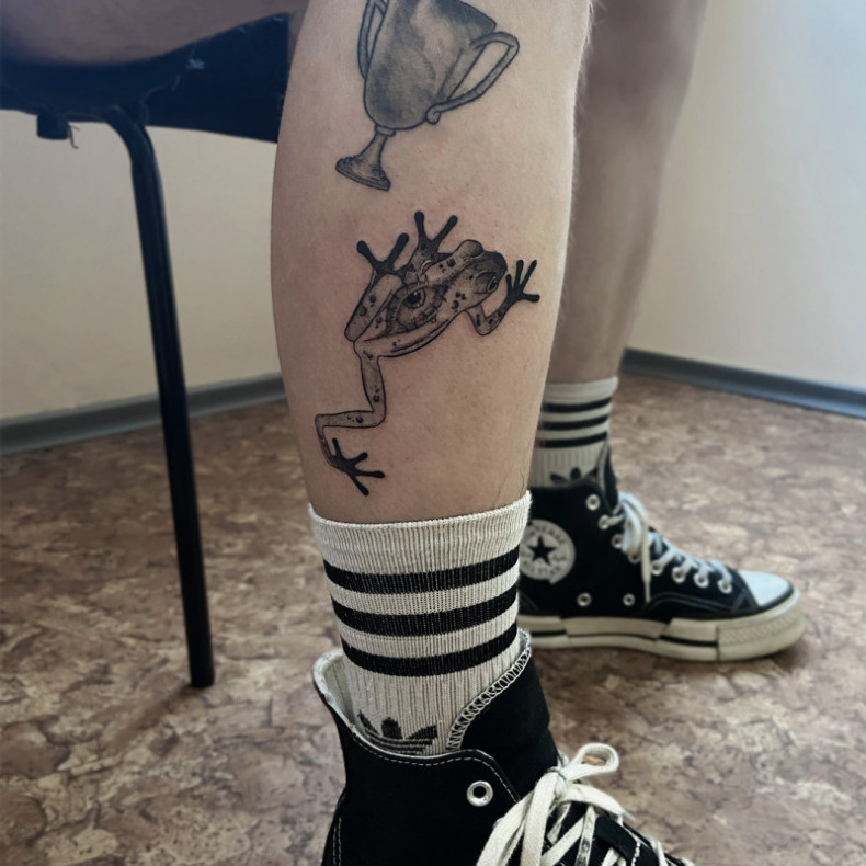 Żaba, photo - Tatuażysta Barb Tattoo