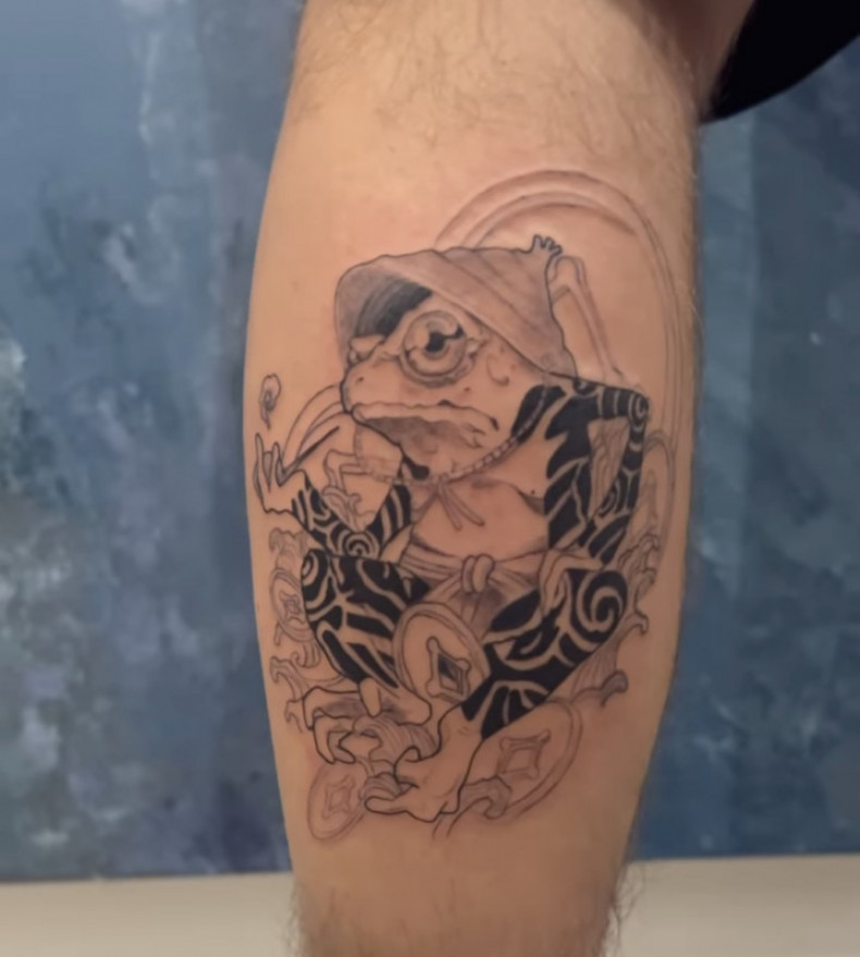 Frog, photo - Tattoo Master Barb Tattoo