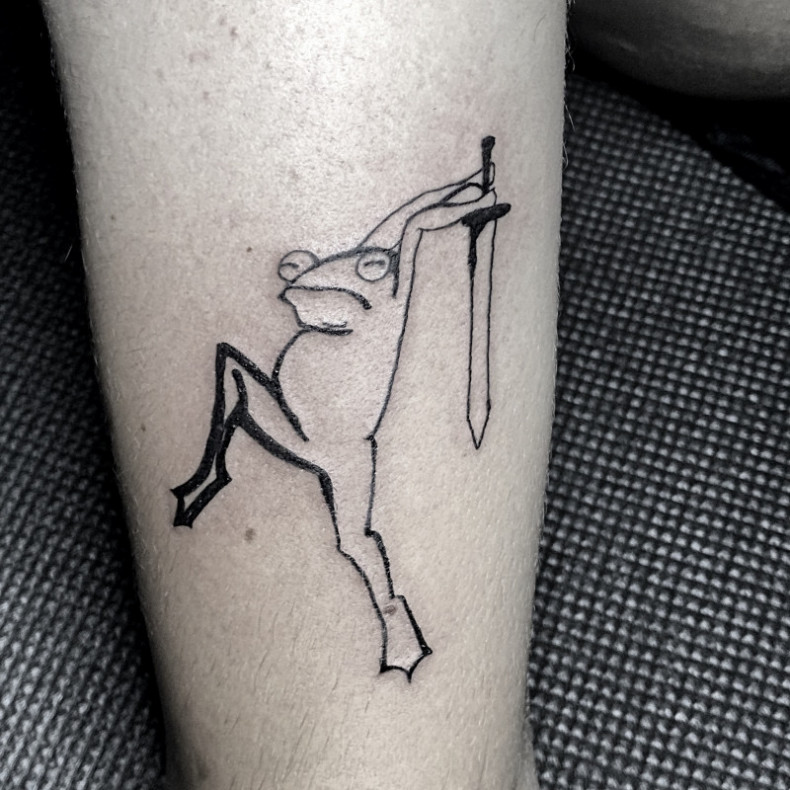 Żaba, photo - Tatuażysta Barb Tattoo