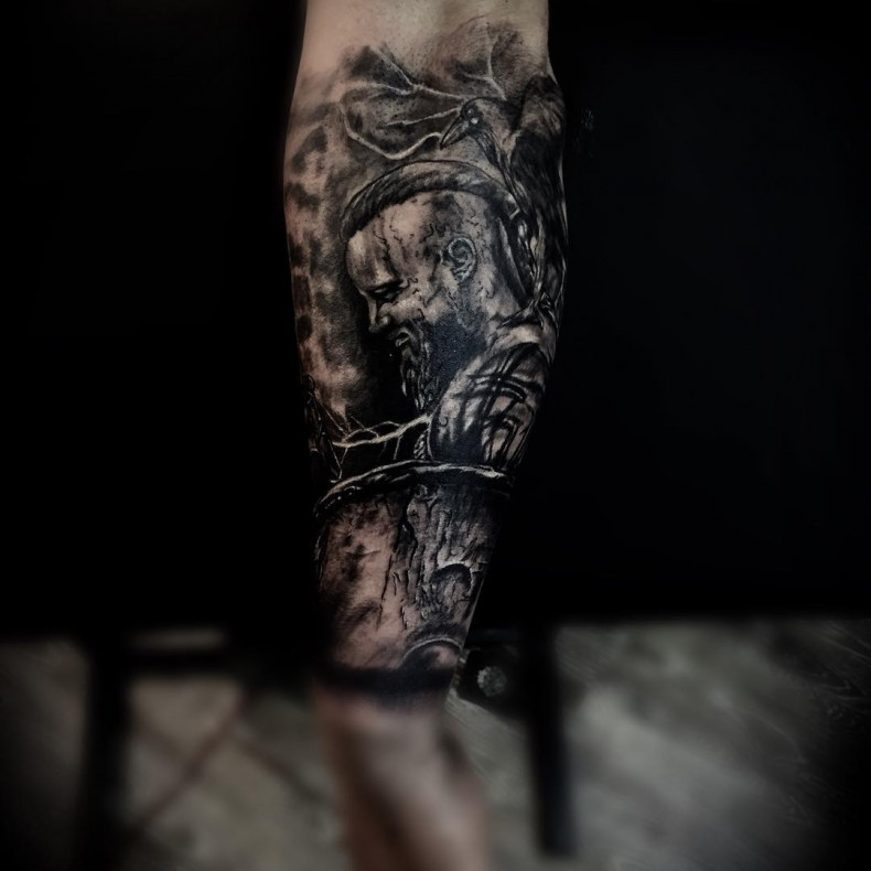 Викинг воин, photo - Тату мастер Barb Tattoo