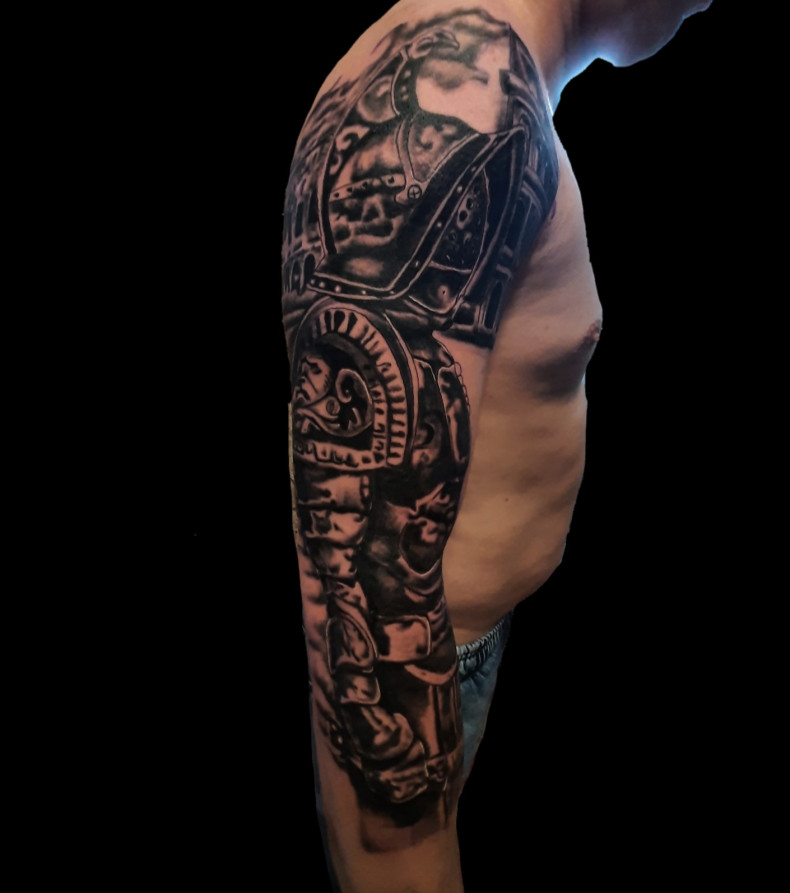 Warrior knight, photo - Tattoo Master Barb Tattoo