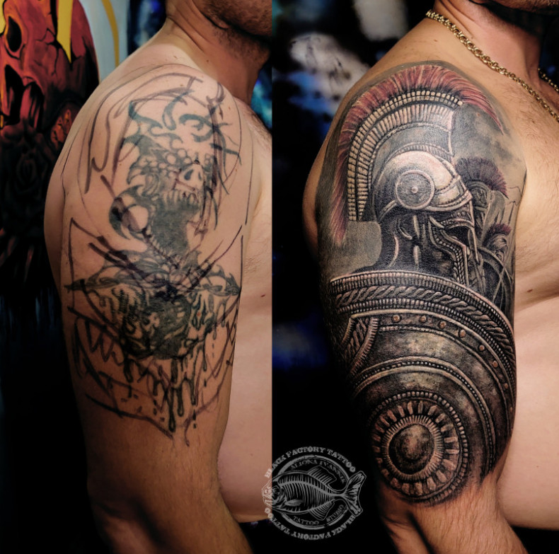 Krieger Erholung spartaner, photo - Tattoo-Meister Barb Tattoo