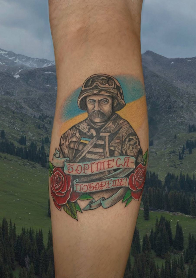 Военные воин патриотическая, photo - Тату мастер Barb Tattoo