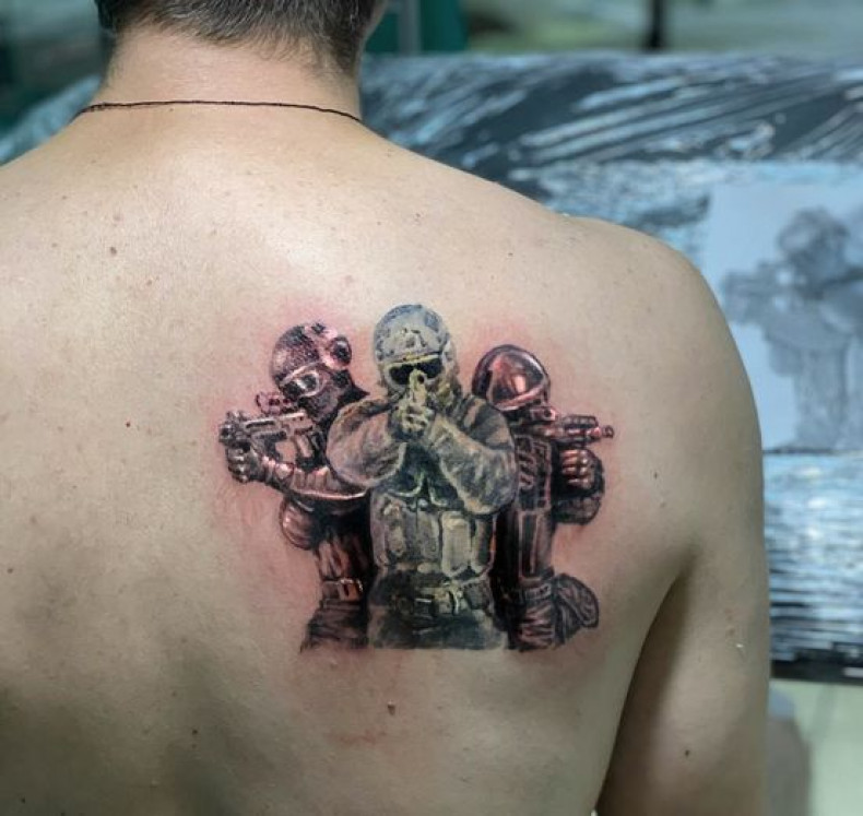 Special forces tattoo Kyiv, photo - Tattoo Master Barb Tattoo