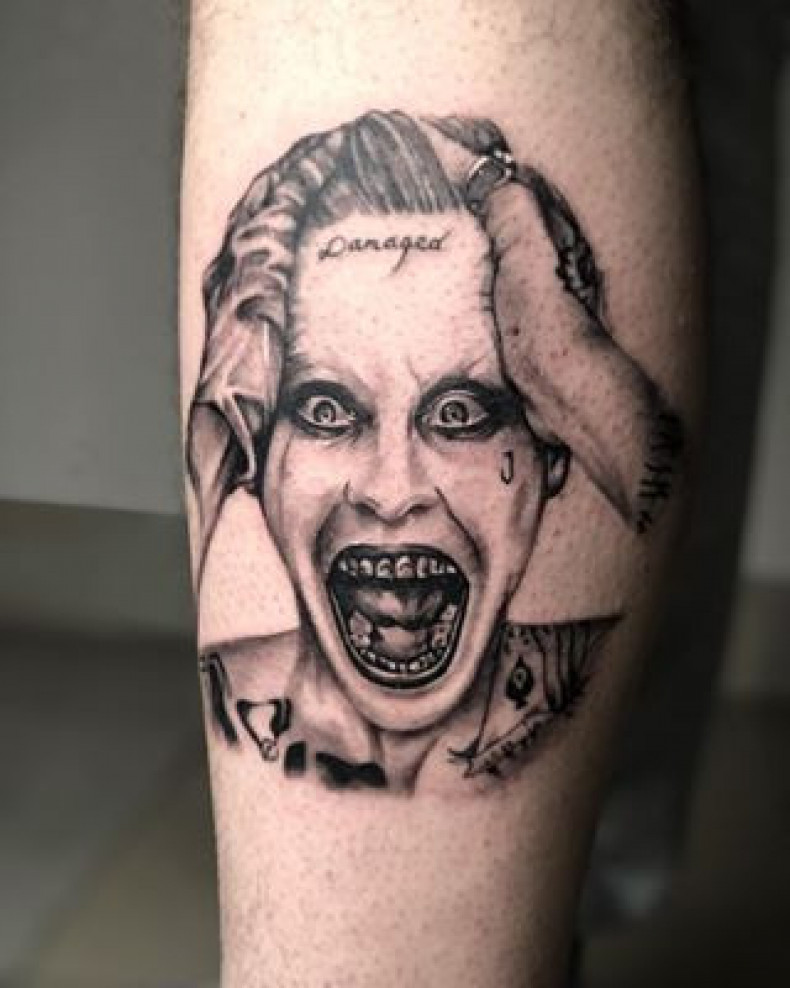 Joker portrait, photo - Tattoo-Meister Barb Tattoo